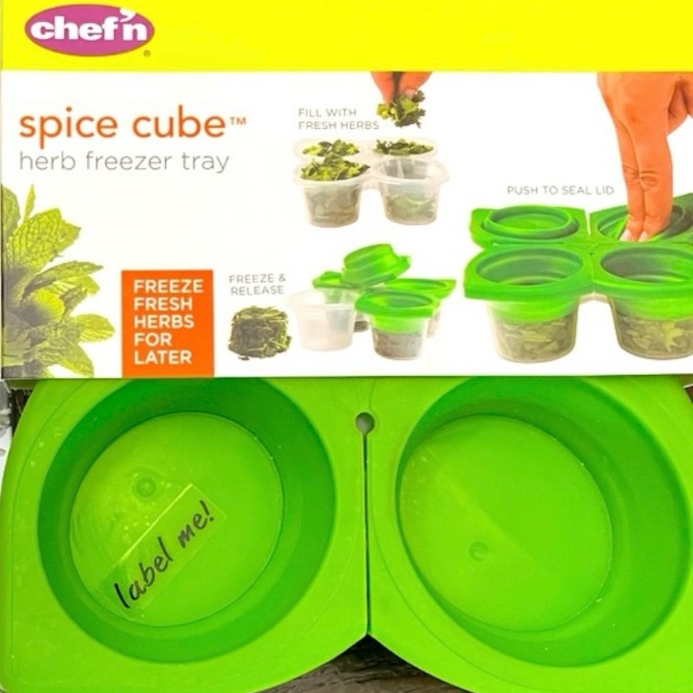 Chef’n silicone herb freezer cubes tray - new in packaging.